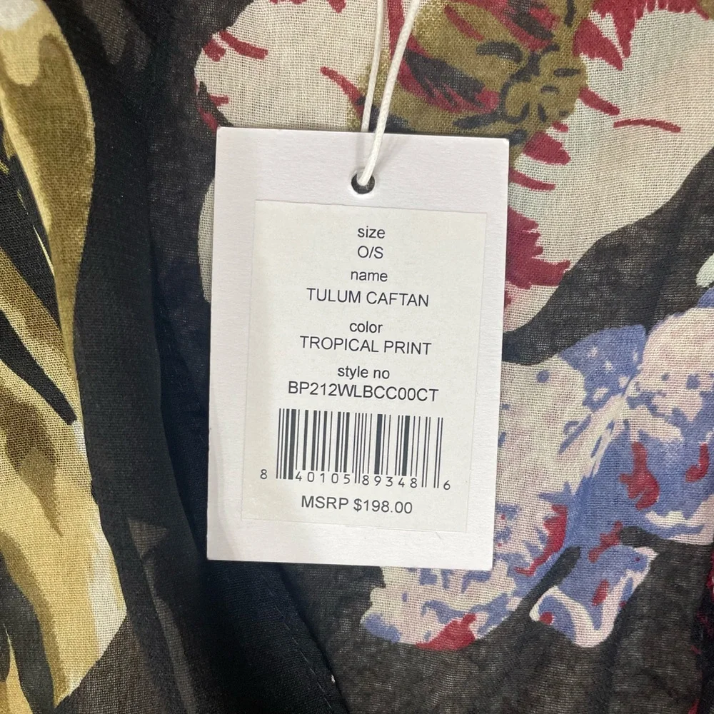 Walter Baker Tulum Caftan in Tropical Print NWT